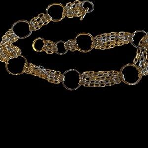 Elegant Gold and Silver Chain Belt and / or Necklace